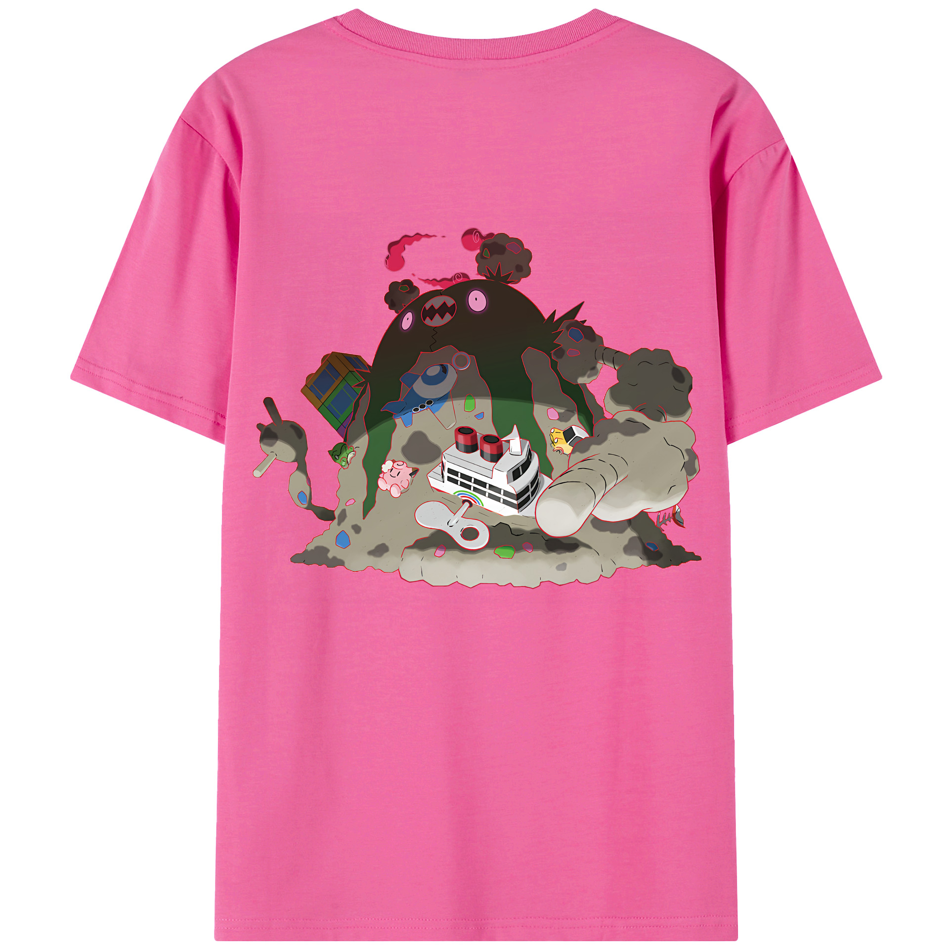 （画像用） ポケットモンスター Pokémon レディース半袖Tシャツ(バックプリント)